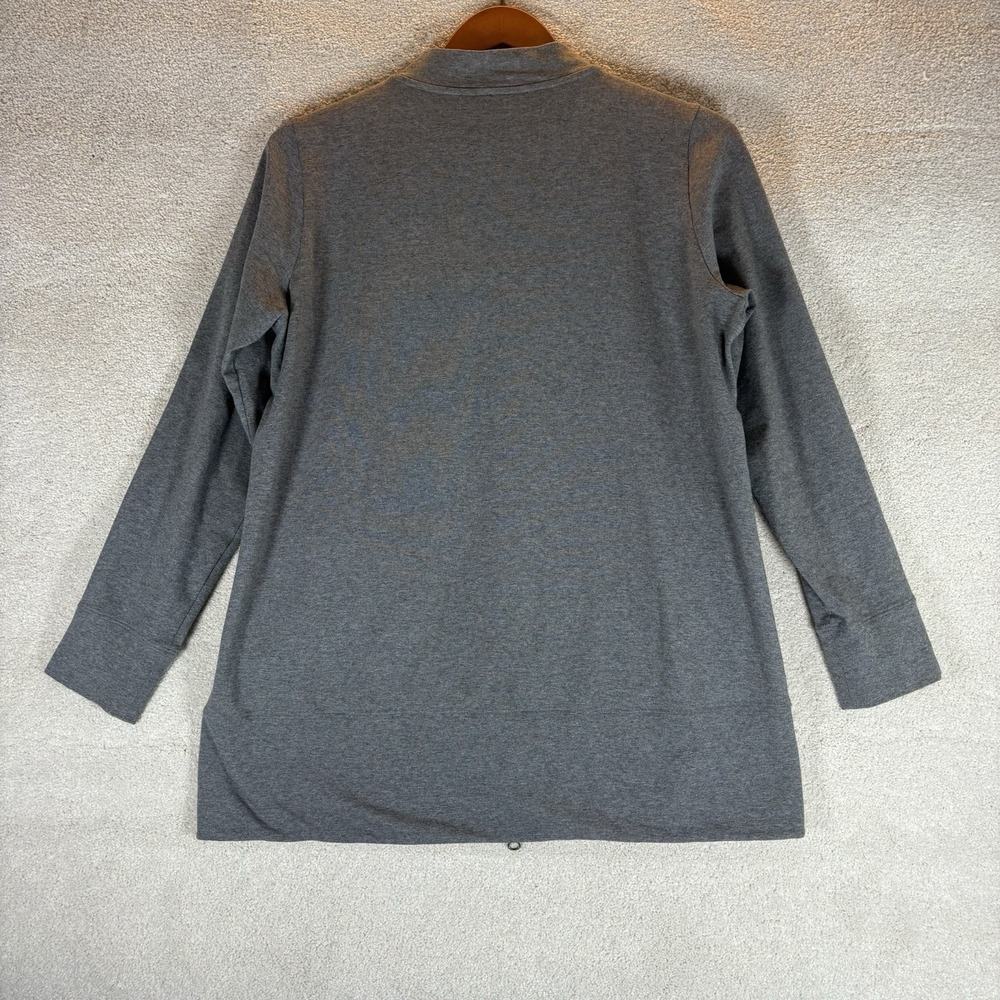 EILEEN FISHER HEATHERED ORGANIC COTTON STRETCH‎ FLIGHT JACKET Women's Size Small - Picture 10 of 10